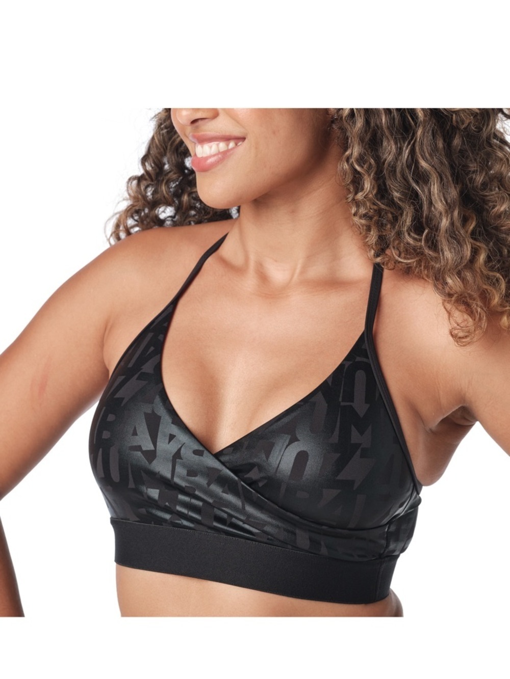 Zumba Fitness Zumba Criss Cross Bra Women’s Sports Bra in Black Medium Nwt